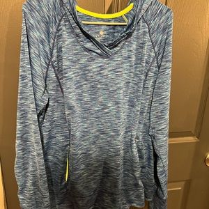 Blue Moisture-Wicking Hoodie XL